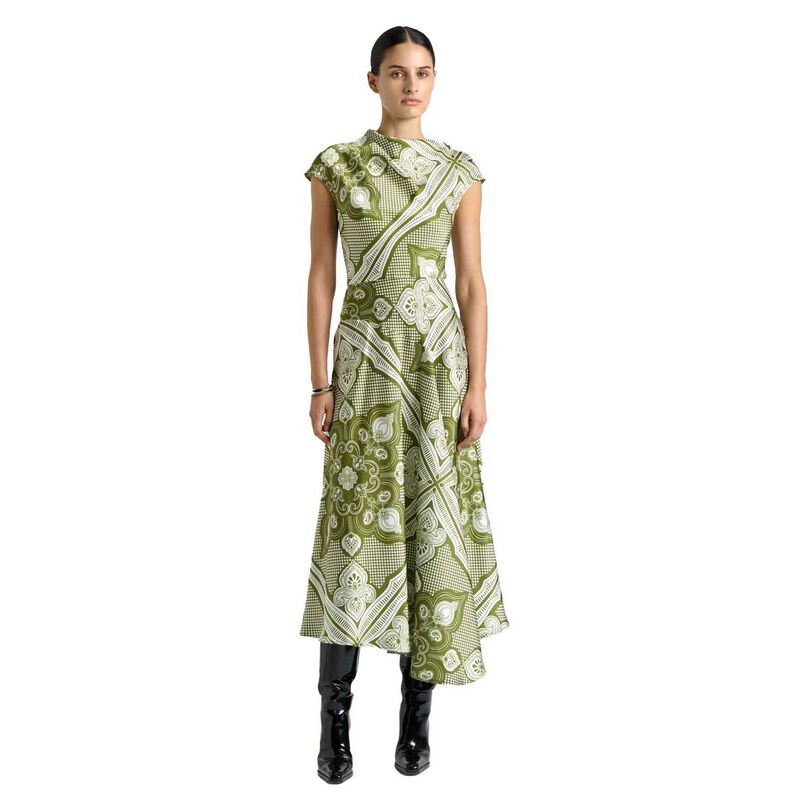 Cue Chateau Asymmetric Midi Dress image number 0